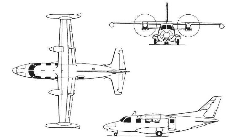 MITSUBISHI LR-1 MITSUBISHI MU-2 MITSUBISHI MU-2 Marquise MITSUBISHI MU-2 Solitaire MU2 3D view