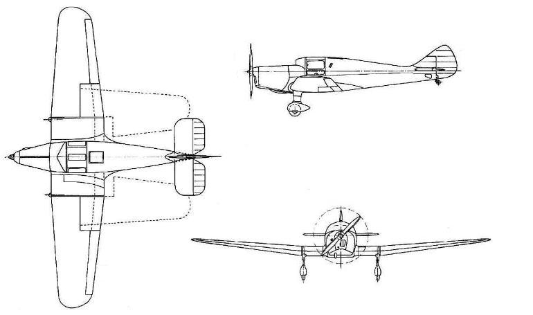MILES M-11 Whitney Straight PHILLIPS & POWIS M-11 Whitney Straight WHIT 3D view