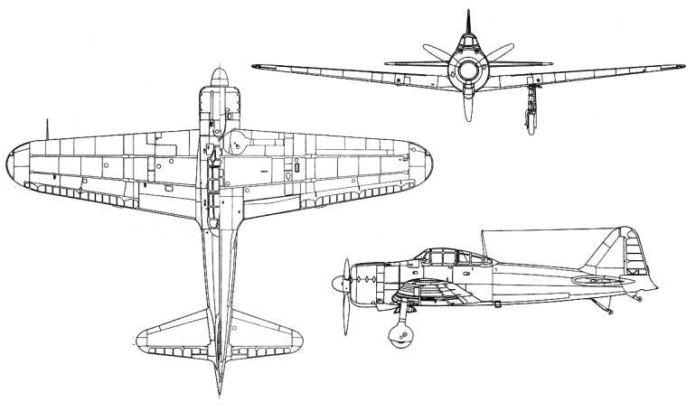 WAR Mitsubishi Zero WZER 3D view