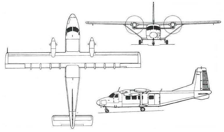 HARBIN Y-12F Aircar Y12F 3D view